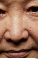 Face Mouth Nose Skin Woman Asian Chubby Wrinkles Studio photo references